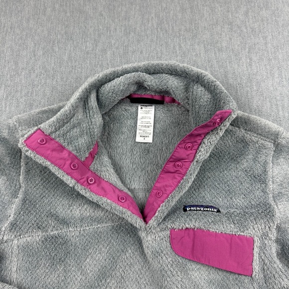 Patagonia Sweater Womens Small Gray Re-Tool Snap-T Pullover Fleece Soft 25442 - Picture 6 of 12